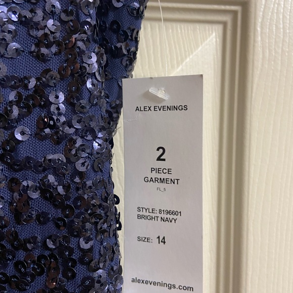 Alex Evenings maxi gown size 14 (2pc) - Picture 4 of 10